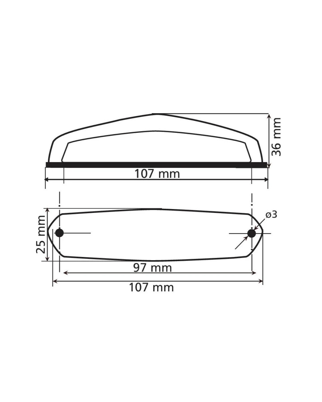 Задни светлини "Hirox" Led 12V - 90161