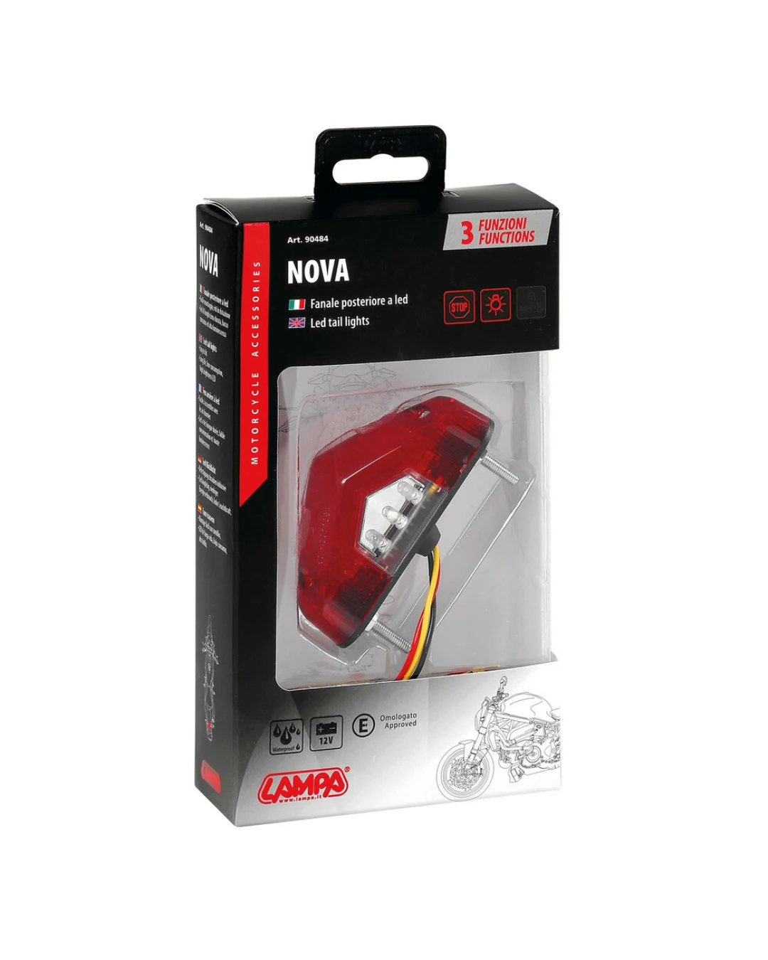 Задни светлини NOVA, 9 Leds 12V - 90484