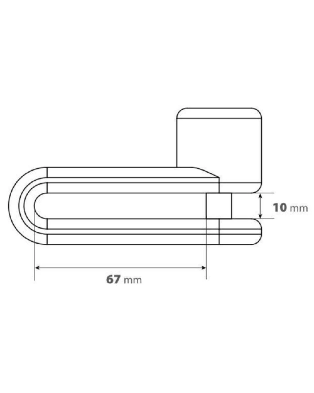 Заключвалка диск Pinch XL Ø 10 mm red 91566