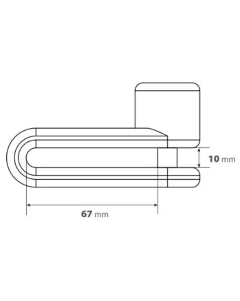 Заключвалка диск Pinch XL Ø 10 mm red 91566