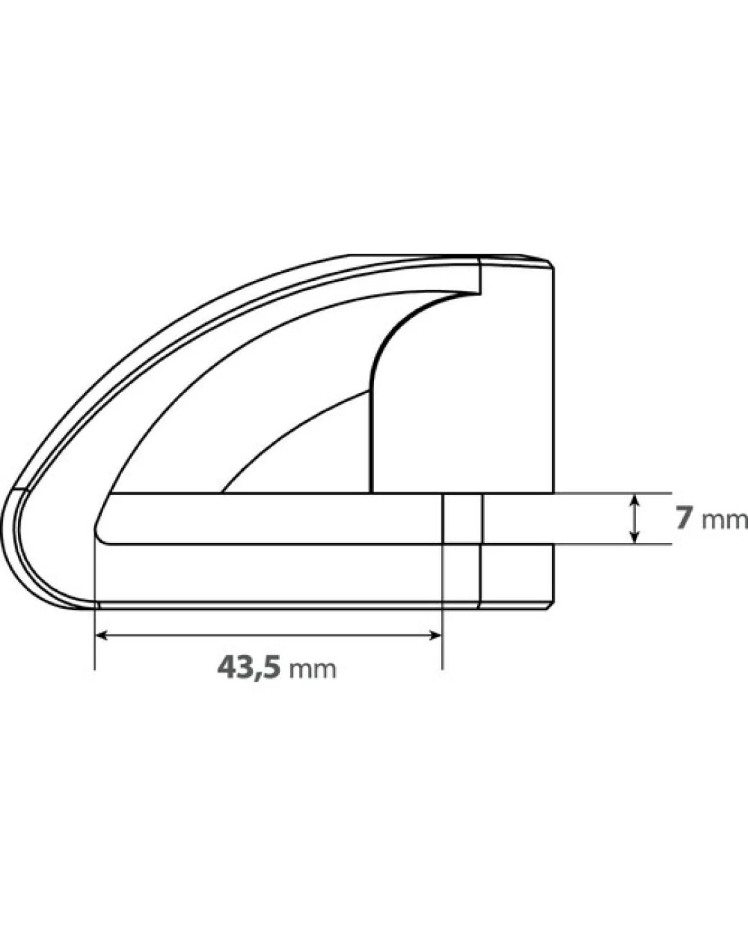 Заключвалка диск Stone black 90588