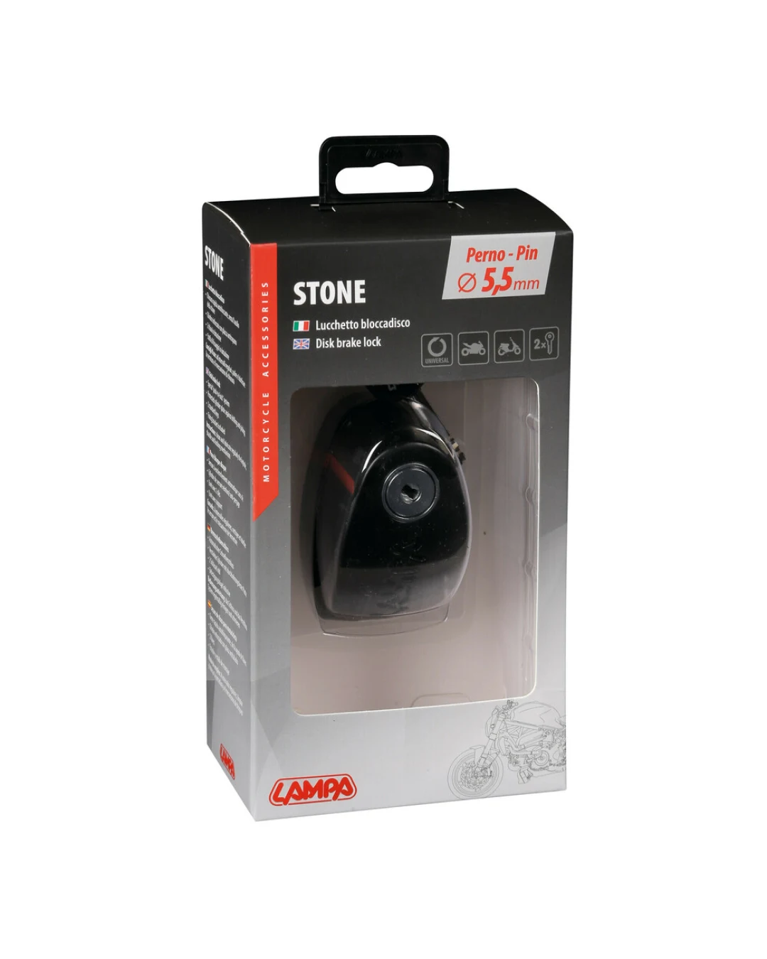 Заключвалка диск Stone black 90588