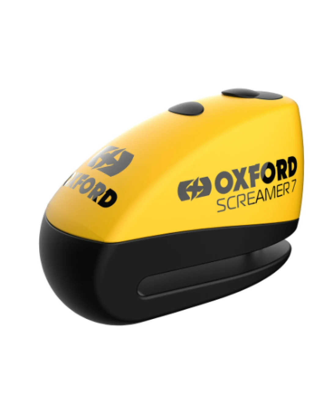 Заключване за диск OXFORD Screamer 7 - Ø7 мм, жълто/черно