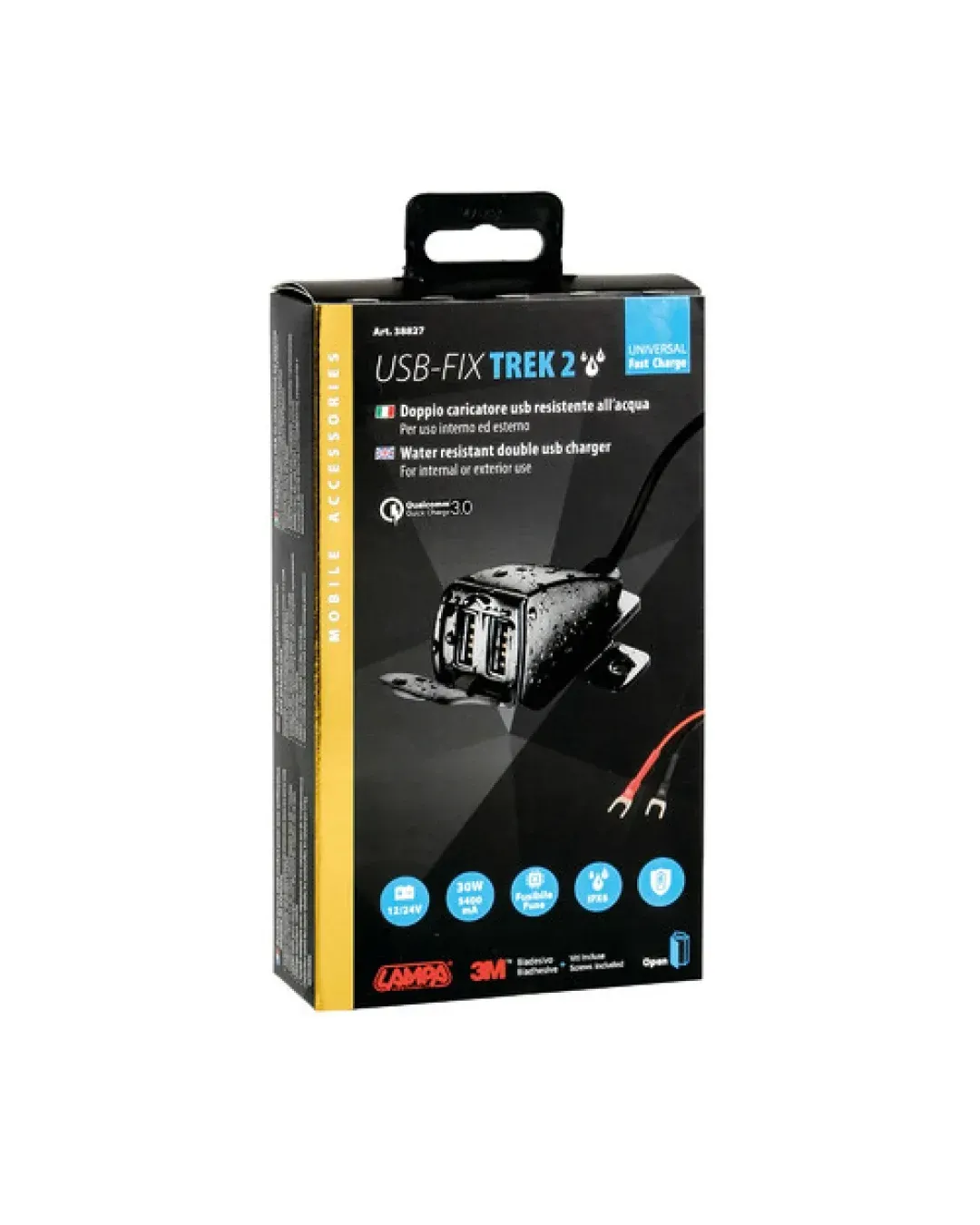 Зарядно устойчиво Usb-Fix Trek2 Ultra Fast Charge - 5400 mA - 12/24V 38827