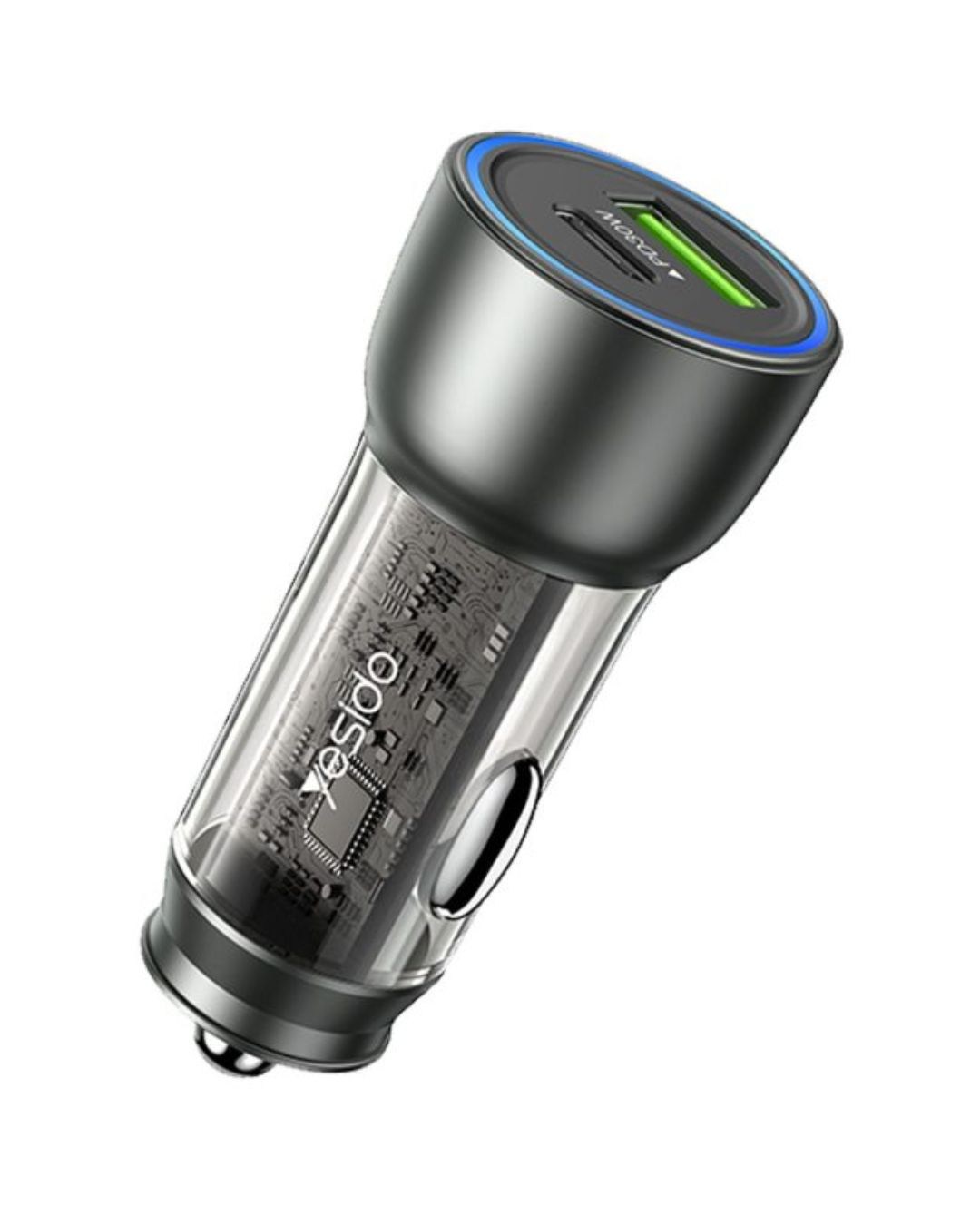 Зарядно устройство за кола YESIDO Y49 30W (USB-C & USB-A)
