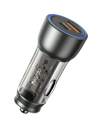 Зарядно устройство за кола YESIDO Y49 30W (USB-C & USB-A)
