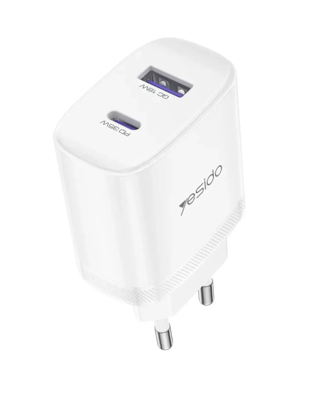 Зарядно устройство за контакт YESIDO YC108 35W с USB-A и USB-C