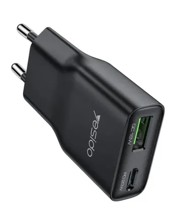 Зарядно устройство за контакт YESIDO YC112 20W (USB-C 20W и USB-A 18W)
