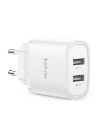 Зарядно устройство за контакт Yesido YC72 12W (2xUSB-A)