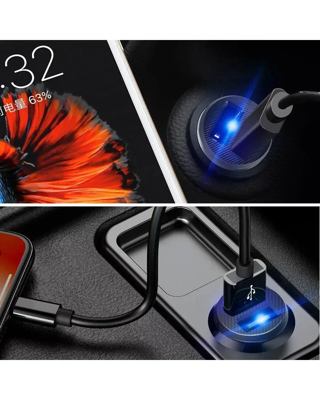 Зарядно за Кола 2 x USB Yesido Y29