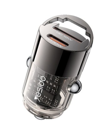 Зарядно за Кола YESIDO Y68 30W USB-C PD & USB-A QC3.0
