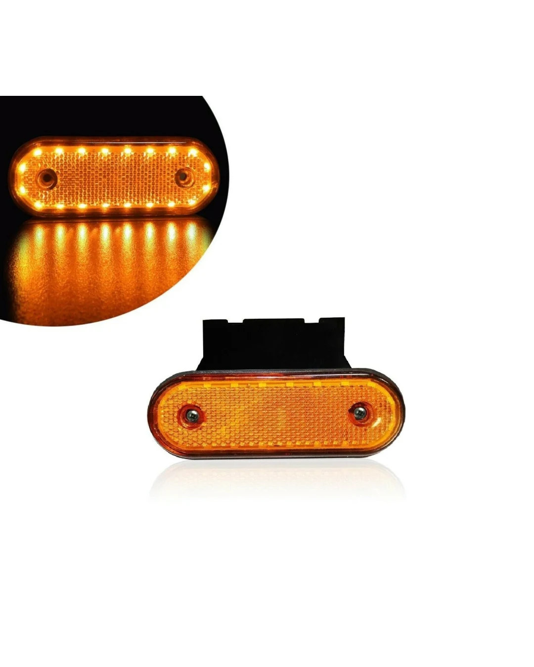 Жълт LED Габарит Със Стойка, Маркер, 20 Диода - 12V