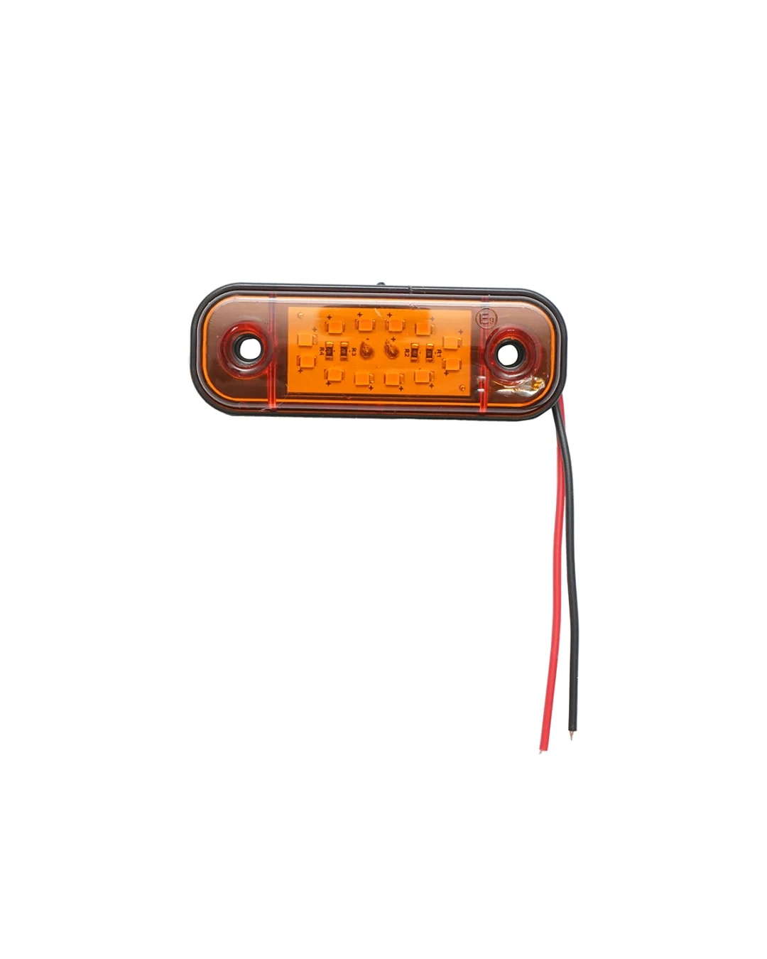 Жълта LED Габаритна светлина / маркер - 12 диода 12V-24V