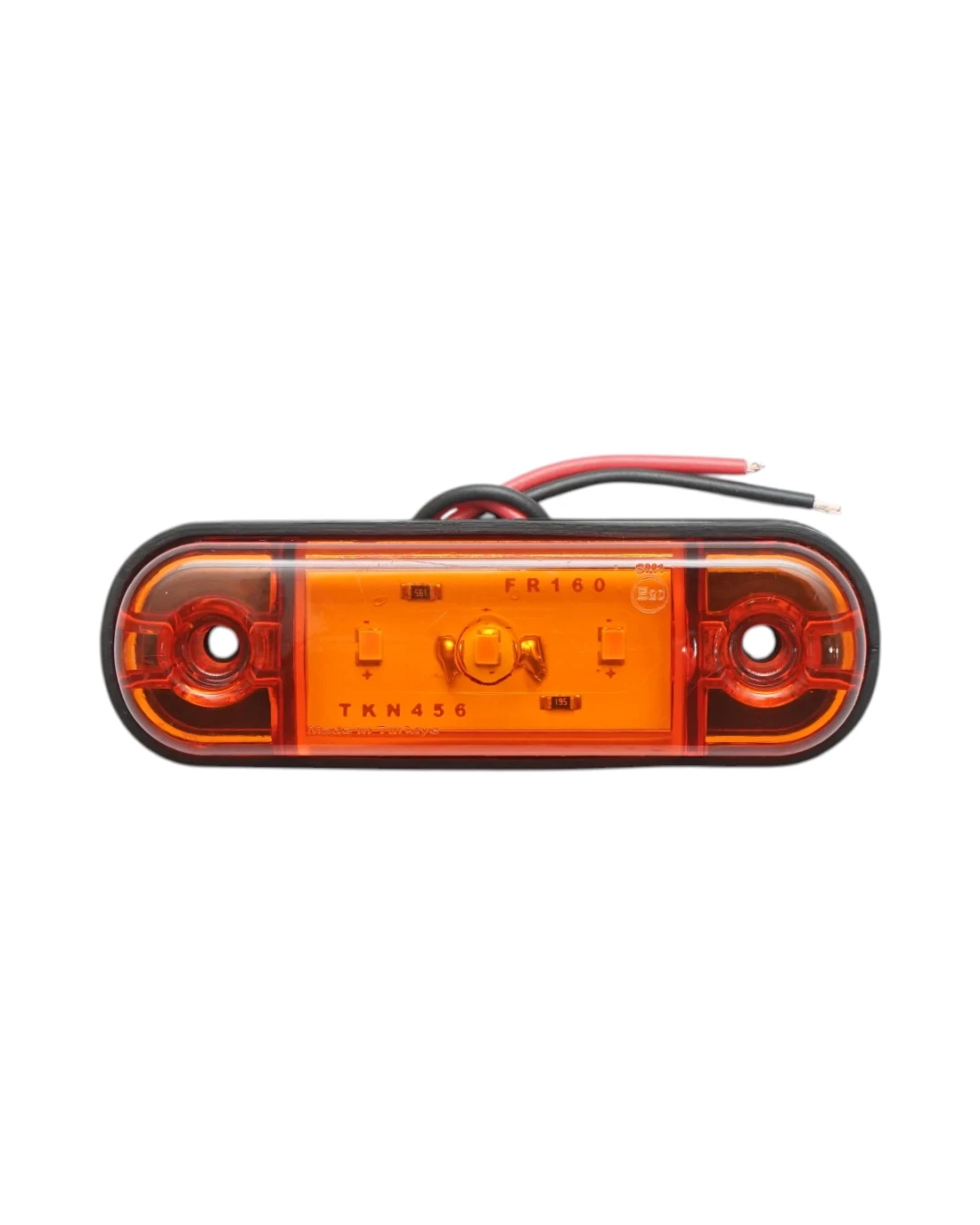 Жълта LED Габаритна светлина / Маркер - 3 диода 12V-24V