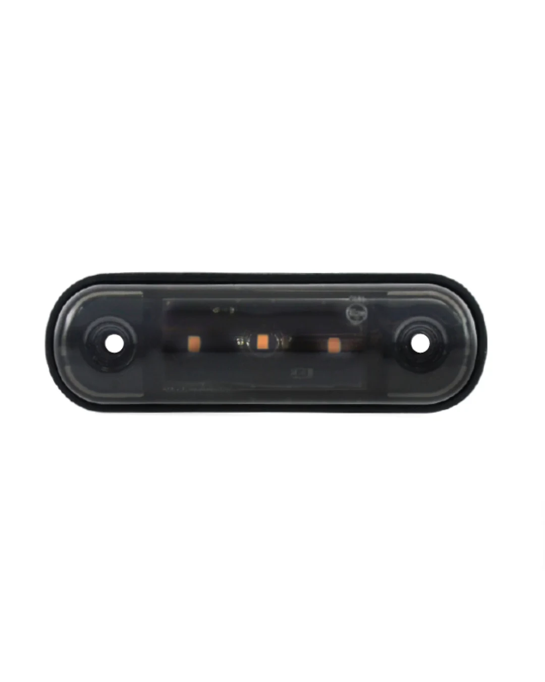 Жълта LED Габаритна светлина / Маркер - Опушен 3 диода 12V-24V