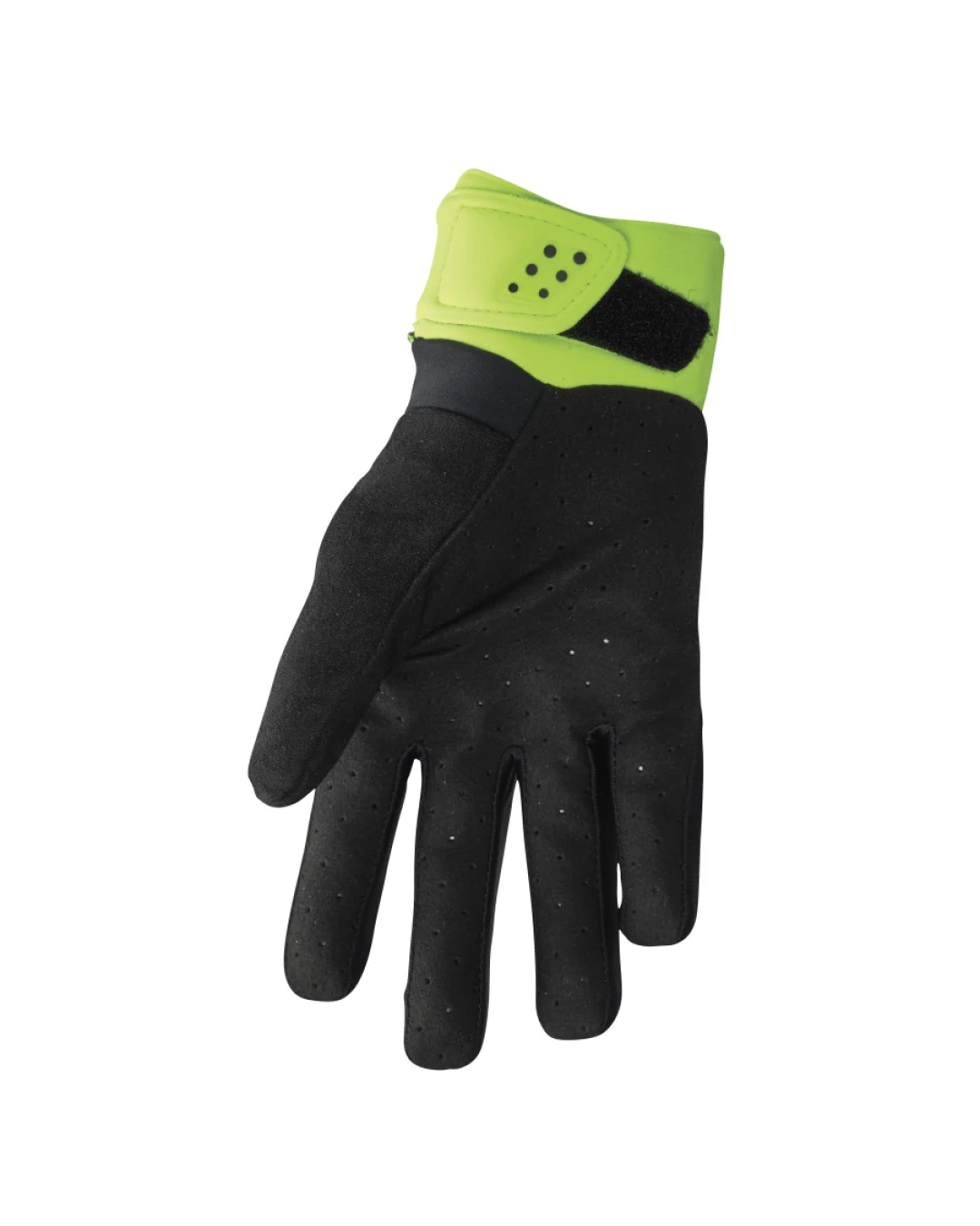 Зимни мотокрос ръкавици THOR SPECTRUM FLO BLACK/ACID COLD WEATHER