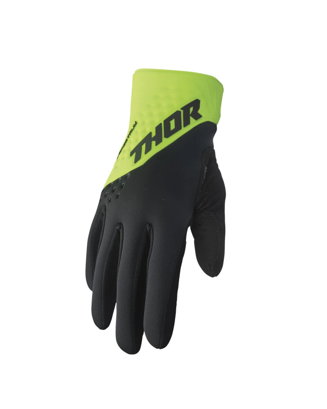 Зимни мотокрос ръкавици THOR SPECTRUM FLO BLACK/ACID COLD WEATHER