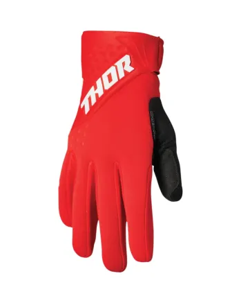 Зимни мотокрос ръкавици THOR SPECTRUM RED/WHITE COLD WEATHER
